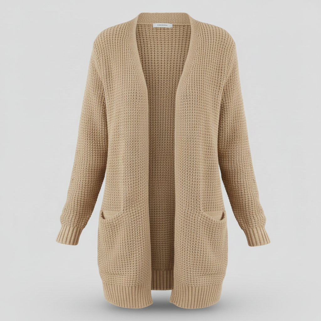 Lange Strickjacke Damen | Gemütlicher Cardigan für Winterstyle