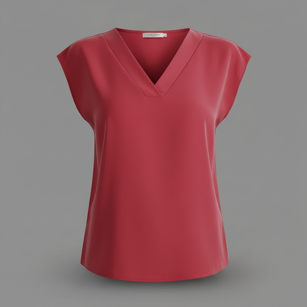 Moderne Sommerbluse Damen | V-Ausschnitt Blusen