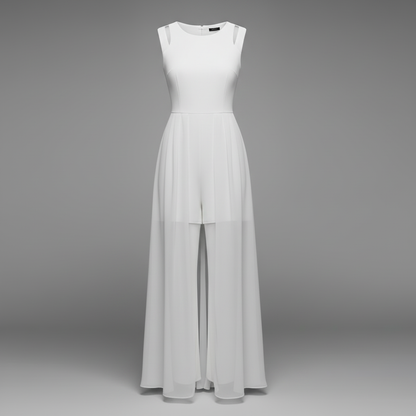 Ärmelloser Jumpsuit Weit | Jumpsuit für Damen Sommer