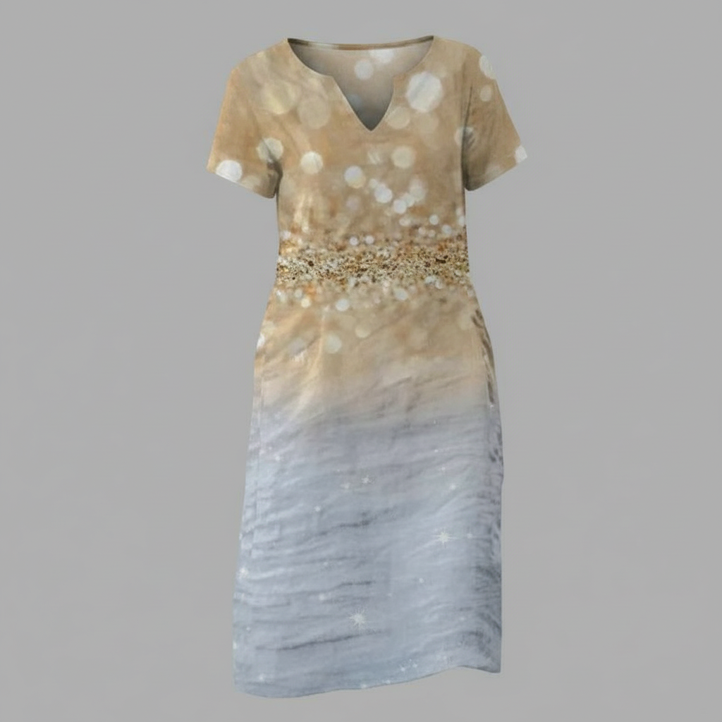 Blumenmuster Sommerkleid | Damen Mini Kleid