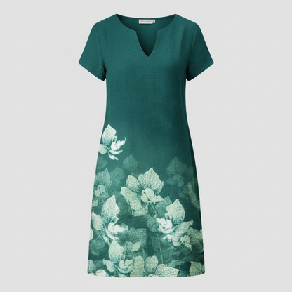Blumenmuster Sommerkleid | Damen Mini Kleid