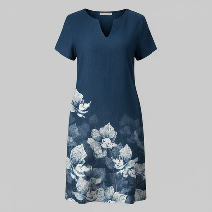 Blumenmuster Sommerkleid | Damen Mini Kleid