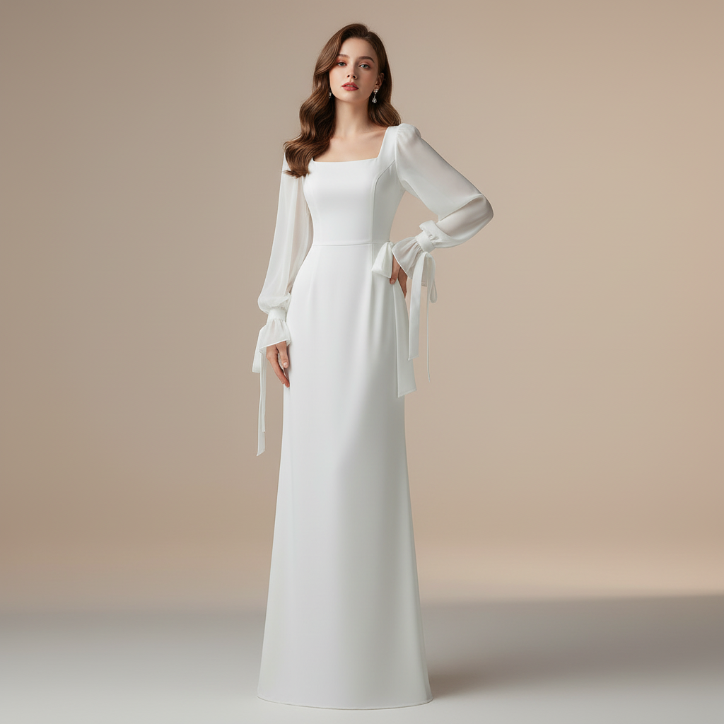 Elegantes Maxi-Kleid für Damen | Hochzeitsgastkleid