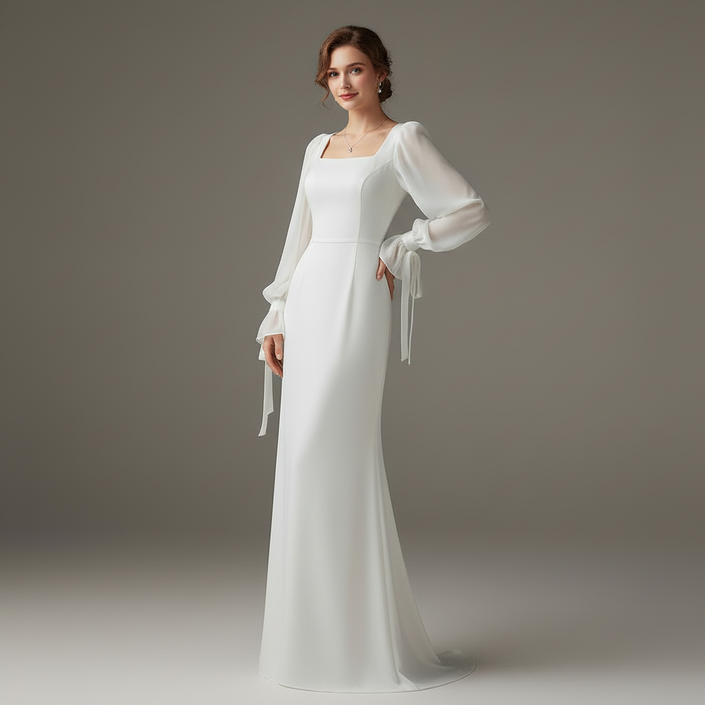 Elegantes Maxi-Kleid für Damen | Hochzeitsgastkleid