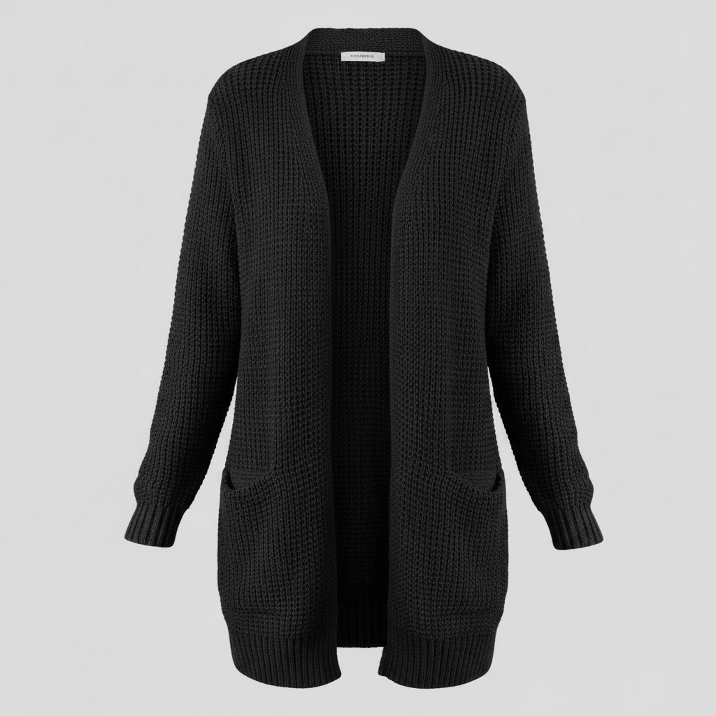 Lange Strickjacke Damen | Gemütlicher Cardigan für Winterstyle