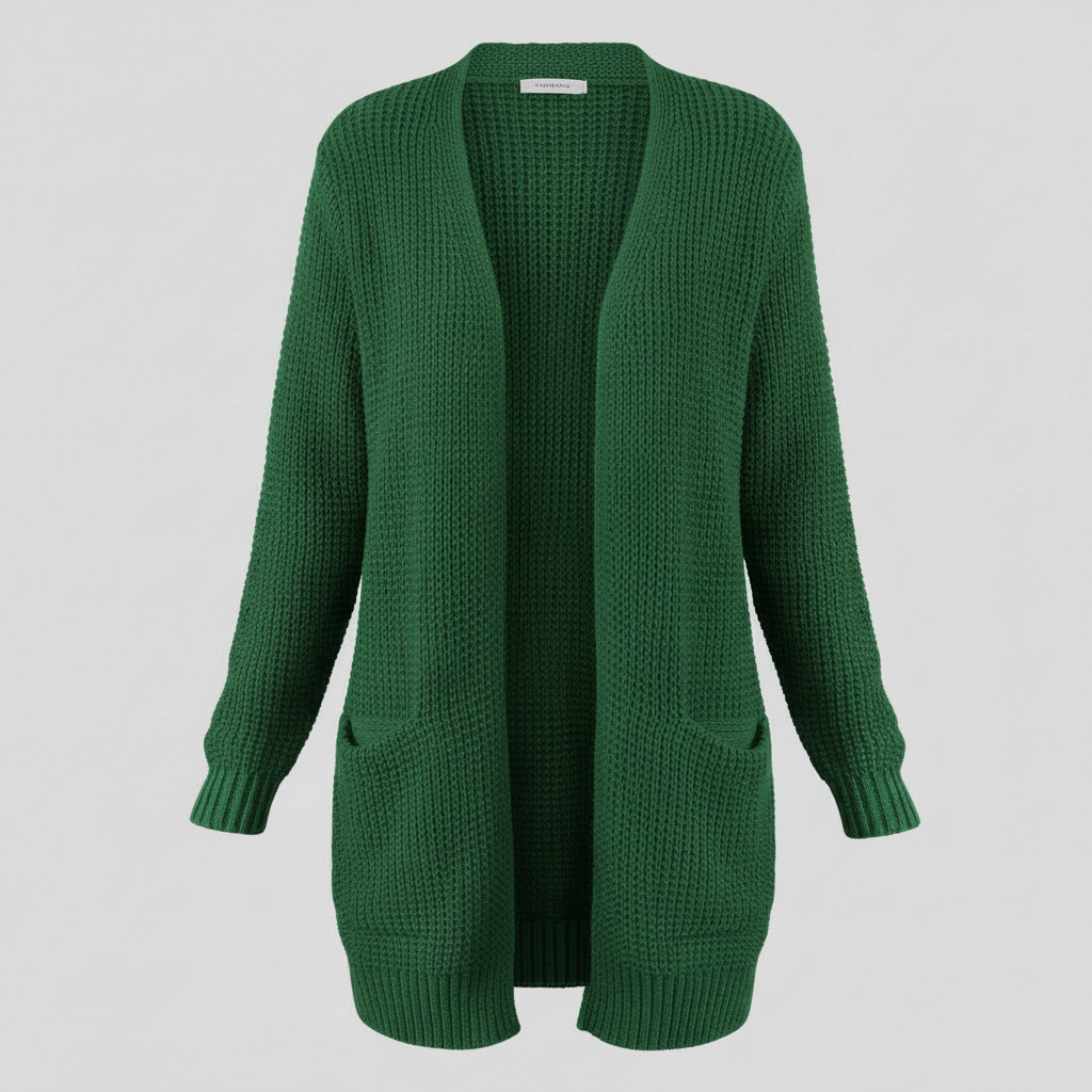 Lange Strickjacke Damen | Gemütlicher Cardigan für Winterstyle