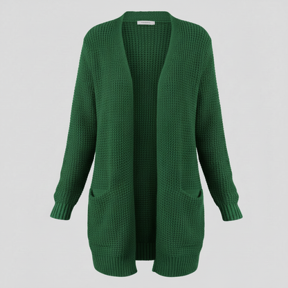 Lange Strickjacke Damen | Gemütlicher Cardigan für Winterstyle