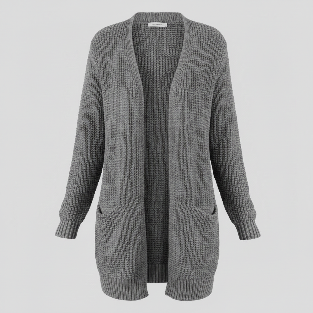Lange Strickjacke Damen | Gemütlicher Cardigan für Winterstyle