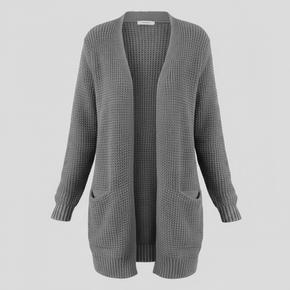 Lange Strickjacke Damen | Gemütlicher Cardigan für Winterstyle