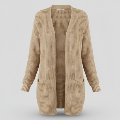 Lange Strickjacke Damen | Gemütlicher Cardigan für Winterstyle