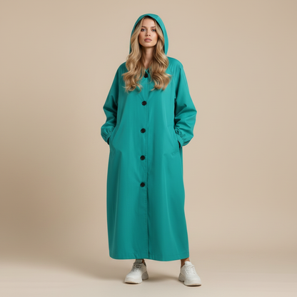 Langer Trenchcoat für Damen | Klassischer Wintermantel