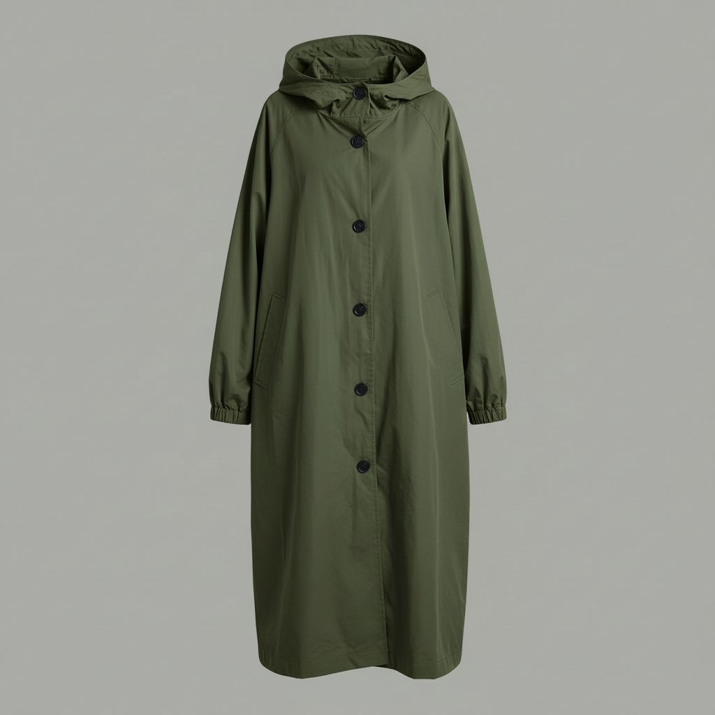 Langer Trenchcoat für Damen | Klassischer Wintermantel