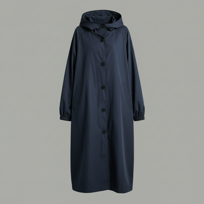 Langer Trenchcoat für Damen | Klassischer Wintermantel