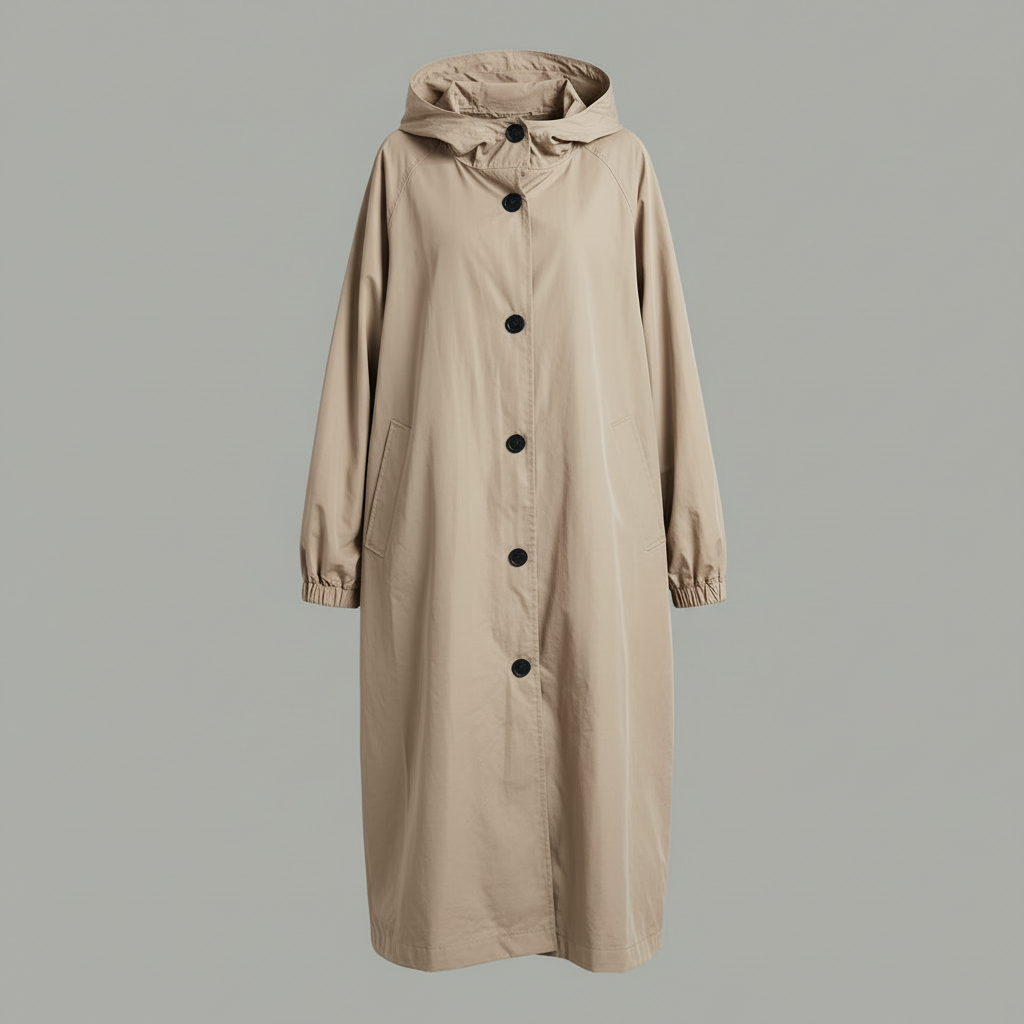 Langer Trenchcoat für Damen | Klassischer Wintermantel