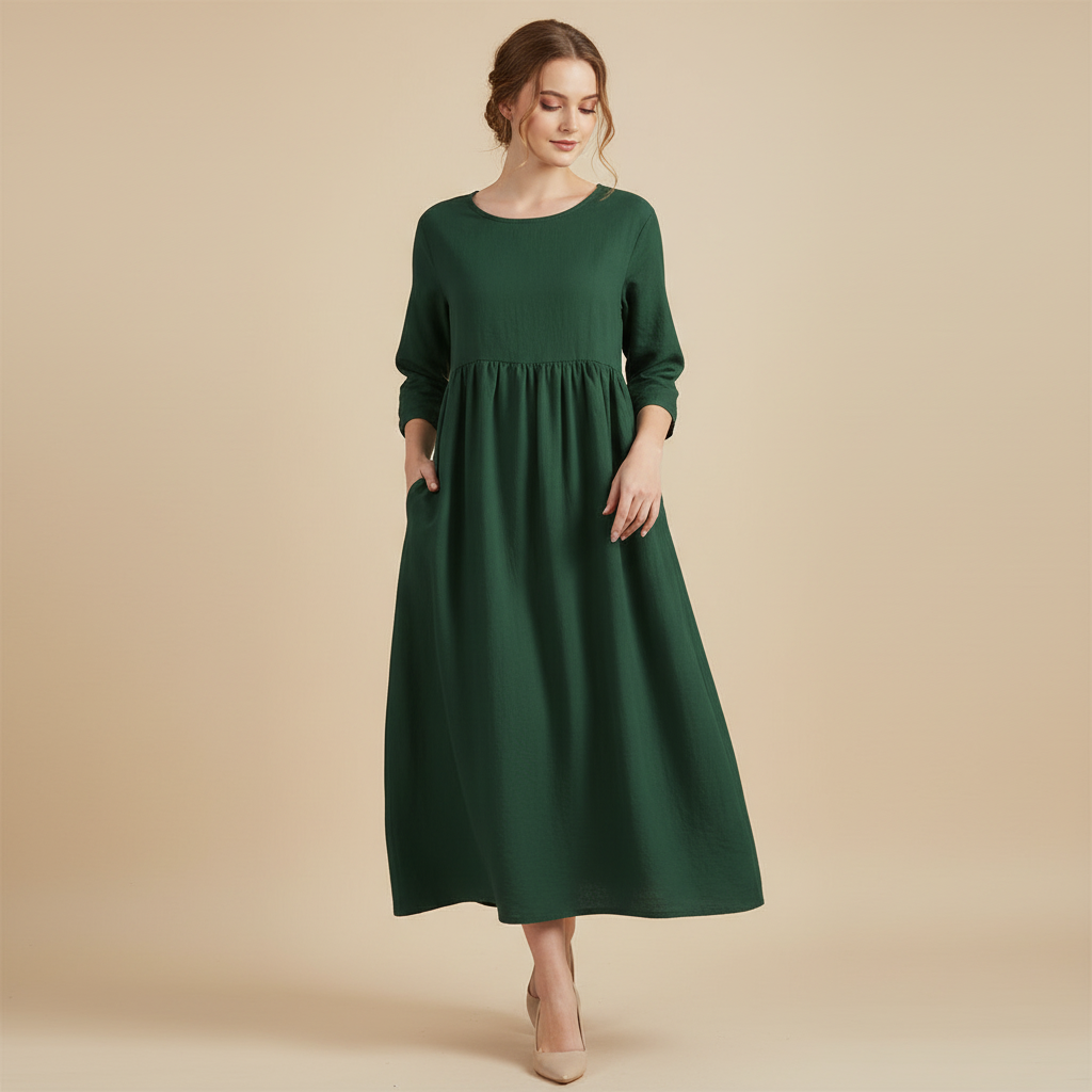 Luftiges Midi-Kleid für Damen | Sommerkleider