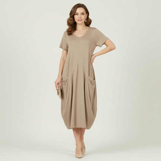 Luftiges Midi Kleid für Damen | Elegante Kleider