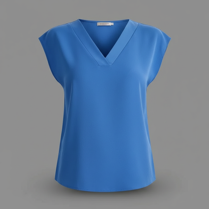 Moderne Sommerbluse Damen | V-Ausschnitt Blusen
