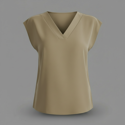 Moderne Sommerbluse Damen | V-Ausschnitt Blusen