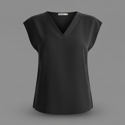 Moderne Sommerbluse Damen | V-Ausschnitt Blusen