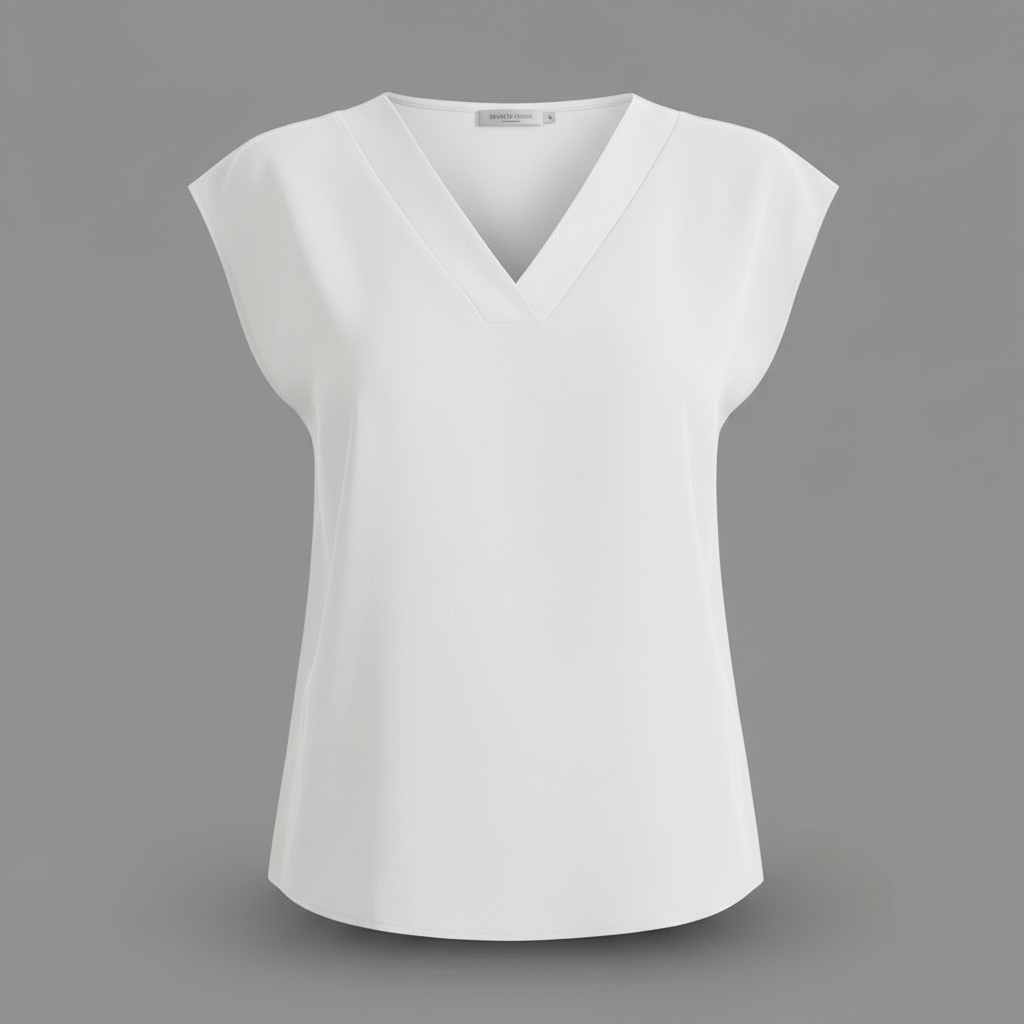 Moderne Sommerbluse Damen | V-Ausschnitt Blusen