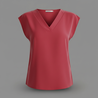 Moderne Sommerbluse Damen | V-Ausschnitt Blusen