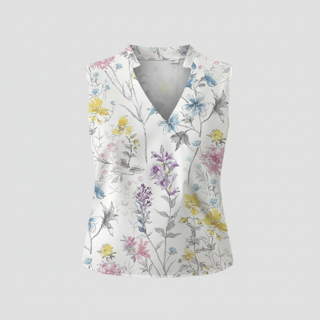 Luftiges Sommertop V-Ausschnitt | Damenmode Sommer Top