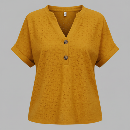 V-Ausschnitt Damen Top | Lässiges Sommeroberteil