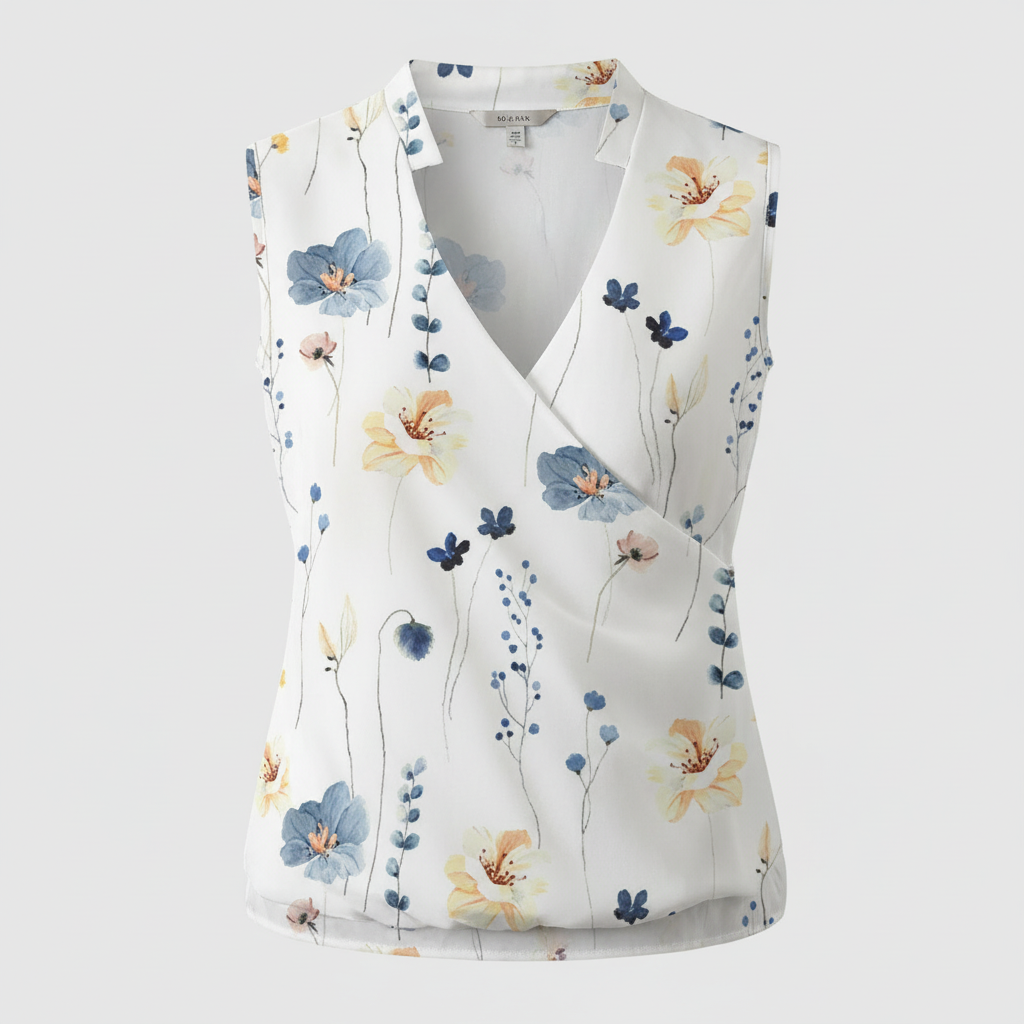 Luftiges Sommertop V-Ausschnitt | Damenmode Sommer Top