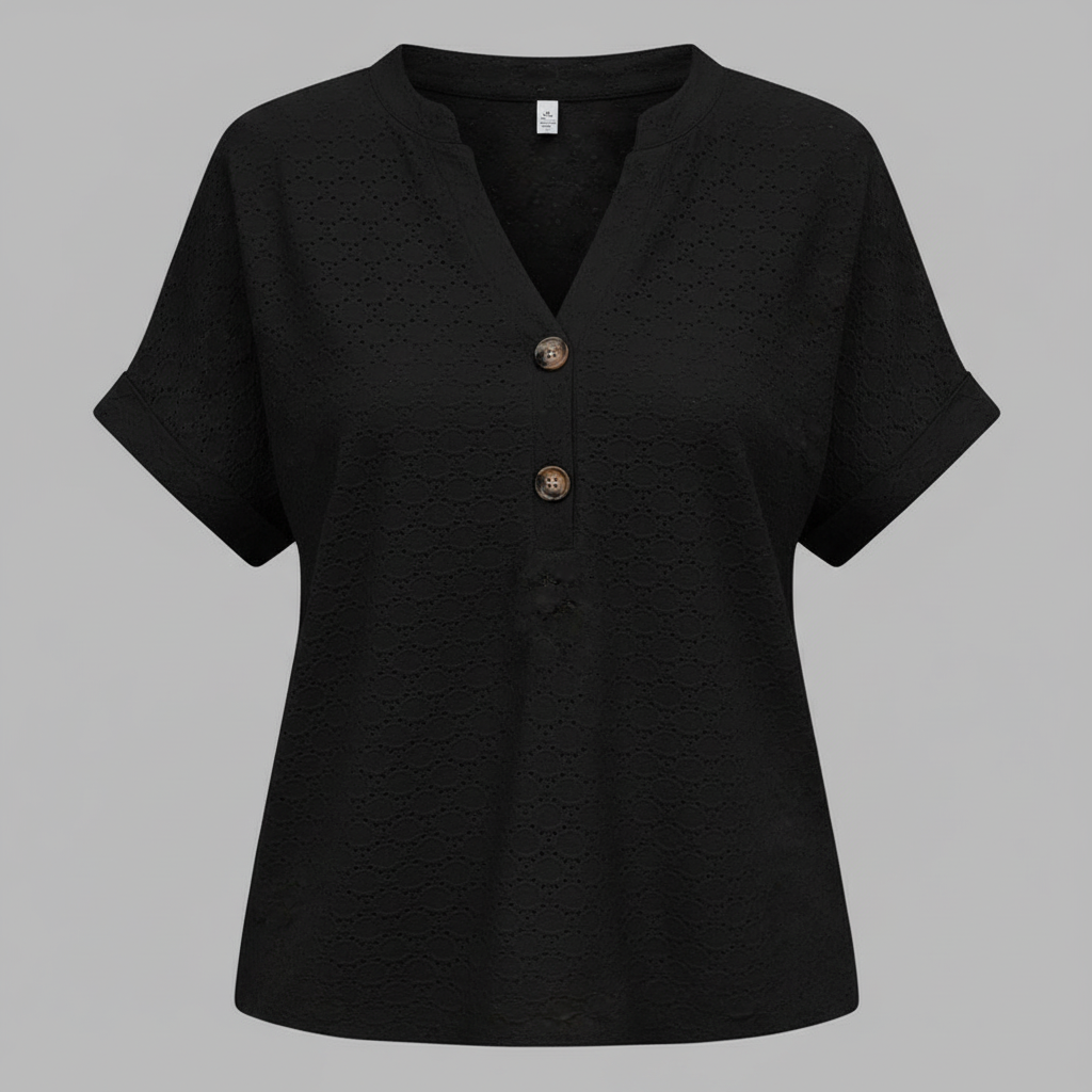 V-Ausschnitt Damen Top | Lässiges Sommeroberteil