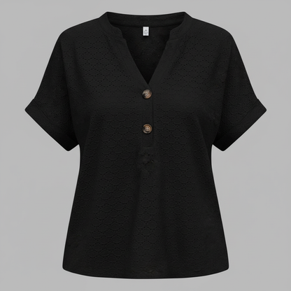 V-Ausschnitt Damen Top | Lässiges Sommeroberteil