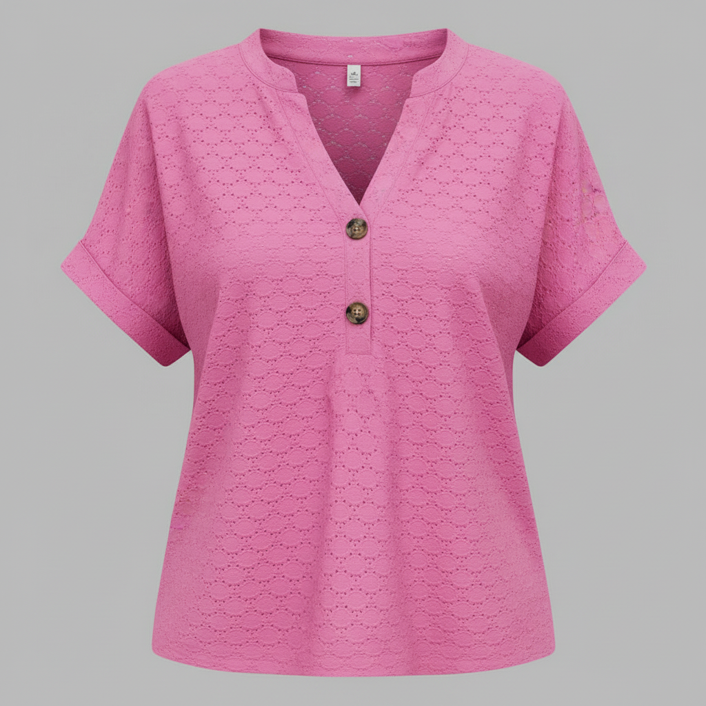 V-Ausschnitt Damen Top | Lässiges Sommeroberteil