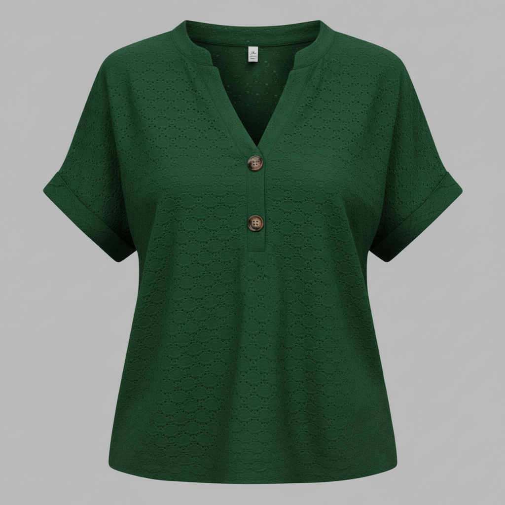 V-Ausschnitt Damen Top | Lässiges Sommeroberteil