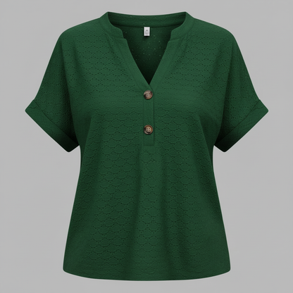 V-Ausschnitt Damen Top | Lässiges Sommeroberteil